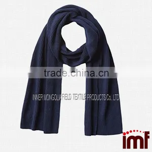 Chunky and Ribbed Cashmere Scarf thumbnail-1