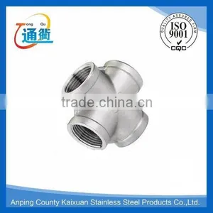 Casting Stainless Steel Threaded Pipe Fittings Cross Supplier's Choice thumbnail-4