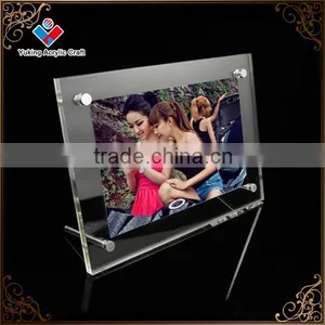 Promotional Acrylic Transparent Photo Frame With Metal Screw thumbnail-1