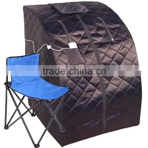 Removable Collar Black Colour Portable Indoor Dry Sauna thumbnail-2