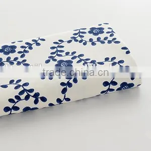 100% Linen Fabric Design of Blue and White Porcelain Fabric for Sheet, Bed-cover, Sofa Cover, Curtain, Tablecloth thumbnail-6