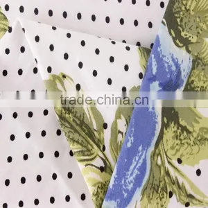 Flower and Dots Print Textiles 100% Cotton Fabric for Bulk Wholesale Clothing Quality Choice thumbnail-5