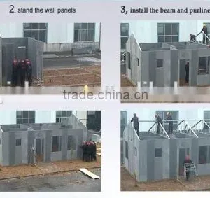 100m2 House Finished in One Day! New Technology Verified by ISO, TUV,SABS Fast Assembling Prefab House Plans With Photos thumbnail-4