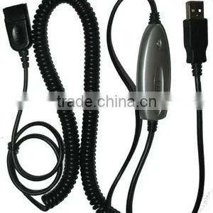 USB Quick Disconnect Cord for Call Center Headset thumbnail-1