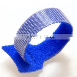 Colorful Customized Hook And Loop Tape Cable Ties Organiser Tidy Straps thumbnail-1