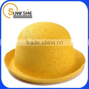 Wholesale Grils Round Top Hat Straw Hat thumbnail-1