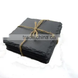 [factory Direct] 10X10cm Natural Edge Square Slate Coaster Item BD-1010SD2A Quality Choice thumbnail-4