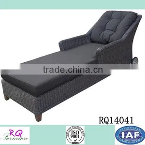 2014 Rattan Lounger With Wheels thumbnail-1