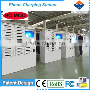 Floor Standing High Security 3G/Wifi Cell Phone Charging Stations for University USe APC-24B thumbnail-1