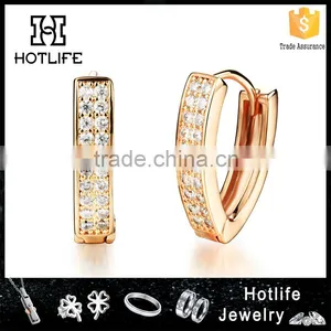 Copper Jewellery Attractive Design Zircon Earring for Women Quality Choice thumbnail-1