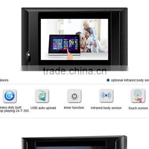 TFT 10" Usb Touch Screen Lcd Monitor, Electronic Advertising Touch Screen Signage, Mini Retail Store Programmable Display thumbnail-2