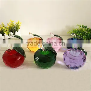Fashion K9 Colorful Crystal Apple For Wedding Gift thumbnail-3