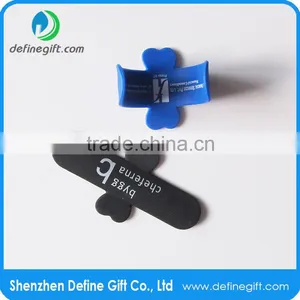 Custom Logo Promotional Gift Small Clip Silicone Smartphone Stand thumbnail-4