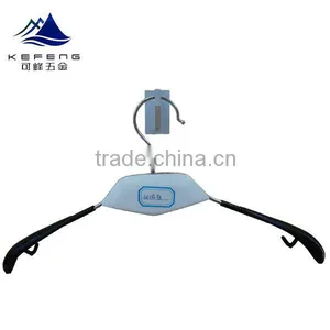 Fashionable Metal Clothes and Pants Hanger With Plastic Hook thumbnail-2
