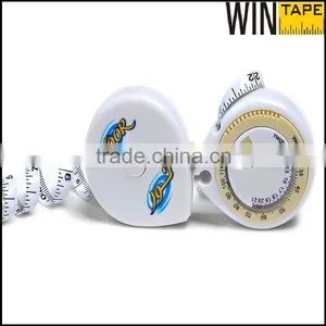 Yellow White Name Brand Printing Wholesale Body Fat Healthy Mini BMI Calculator With Tape Measure thumbnail-4