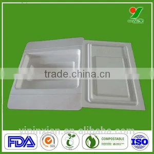 2014 Amazon Products Hot Selling Protective Sustainable Biodegradable Recyclable Pulp Paper Trays,Natural Pulp Molded Packaging thumbnail-1