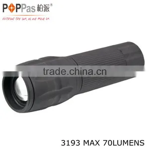 1W Powerful Led With AAA Batteries Zoom Flashlight thumbnail-1