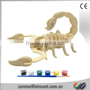 Draw Your Own Wood 3D Scorpion Puzzle thumbnail-1