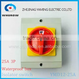 Isolator Switch YMD12-25A 690V With Protective Box Waterproof Load Break Rotary Changeover Switch Air-conditoning Pump System thumbnail-4