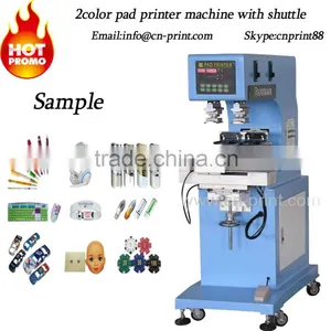 Two Color Pad Printing Machine Small Things Logo Printing Machine Pen Pad Print Machinery LC-PM2-200T thumbnail-2