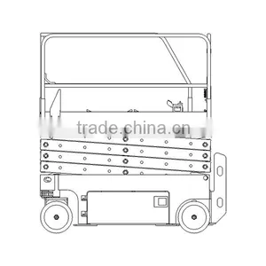 Hot Sale Four-wheel Removable Scissor Lift,power Pack Unit Scissor Lift,self Propelled Scissor Electric Lift Table thumbnail-2