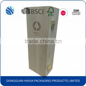 Hot Sale Custom Beech Solid Wood Wine Box With EVA Tray thumbnail-6