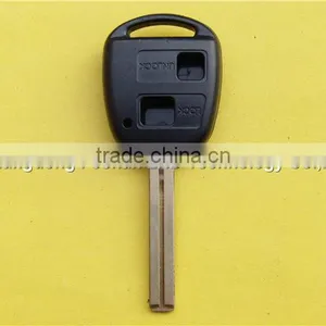 Car Key Replacement 2 Buttons Remote Key Shell Case for Toyota Prado RAV4 TOY40 Blade thumbnail-1