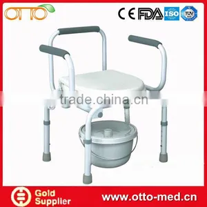 Steel Commode Chair With Bedpan thumbnail-1