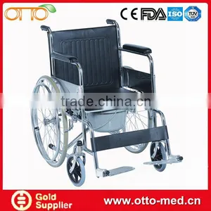 Folding Wheelchair With Commode thumbnail-1