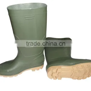 Green Pvc Rain Boots Without Steel Toe,wellington Boots thumbnail-1