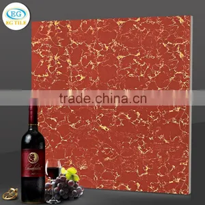 60x60 Beautiful Flower Pulati Red Double Charge Vitrified Ceramic Floor Tile thumbnail-1