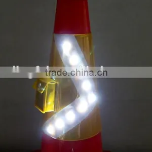 9pcs Arrow Led Lights Pvc Reflective Sleeve for Traffic Cone thumbnail-1