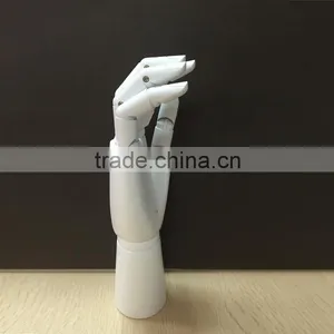 White Wooden Hand for Drawing for Window Display Men Wooden Hand 29.5 cm Wooden Hand Display Hand Factory thumbnail-2