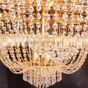 High Ceiling Chandelier Crystal Banquet Hall Lighting for Wedding Decoration thumbnail-5