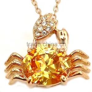 Large Amethyst Coloured Crystal Unique Design Fashion Necklace thumbnail-2