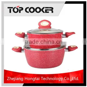 Forged Aluminium Marble Stone Coating Sauce Pot Set thumbnail-2