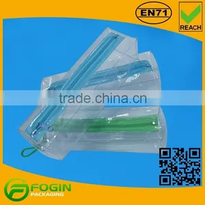 Custom Transparent Pvc Zipper Pouch Bag thumbnail-1