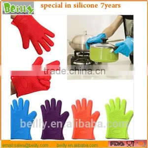 Multifunction Use Silicone Heat Resistant BBQ Oven Gloves for Kitchen thumbnail-5