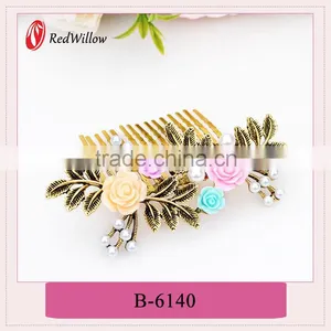 Wholesale Products China White Rhinestone Hair Claws,alloy Pearl Hair Claws,beautiful Hair Claw thumbnail-4