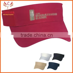 2016 New Design Visor Cap Cotton Mesh Sides Closure With Elastic Pull Tag Visor thumbnail-1