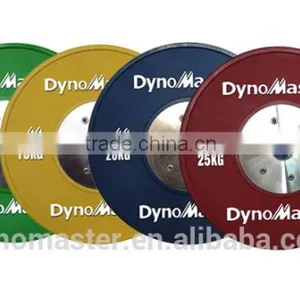 High Quality Olympic Color Rubber Bumper Weight Plates Barbell Plates thumbnail-5