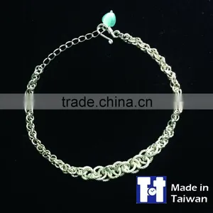 Manual Double Spiral Sterling Silver Bracelet Jewelry Valentine Gift thumbnail-6