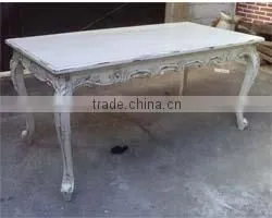 Chateau French Dining Table Distressed Gold thumbnail-1