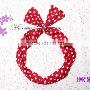Wholesale Lady Girls Cute Rabbit Bunny Ear Hair Accessory Headband Hairband Wire Wra thumbnail-1