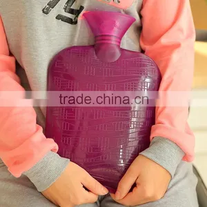 Large Soft Cute Hot Water Bottle 2 Liter Knit Cover thumbnail-1