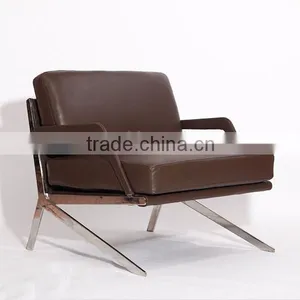 Luxury Modern De Sede Furniture Brown Leather Arm Chair thumbnail-2