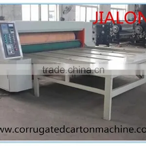 JL-1 Semi-auto Flexo Printer Rotary Die Cutter/ Corrugated Cardboard Roller Carton Machine thumbnail-1