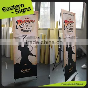 Aluminum & Fiber Glass Pole Portable Adjustable X Banner Stand thumbnail-1