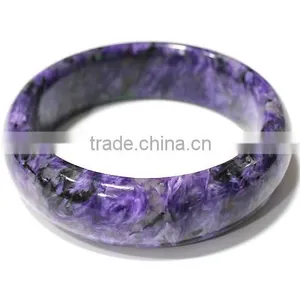 60mm Round Cut Charoite Bangle thumbnail-1