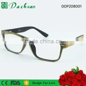 2016 New Design Full Frame Acetate Optical Eyewear China With Wooden Brushed thumbnail-3